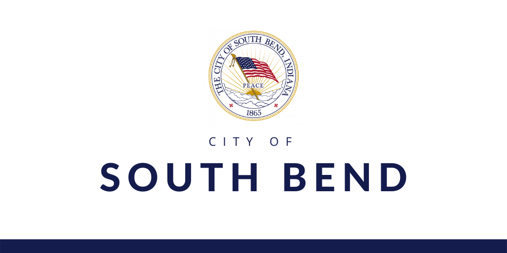 City of South Bend seal on white background
